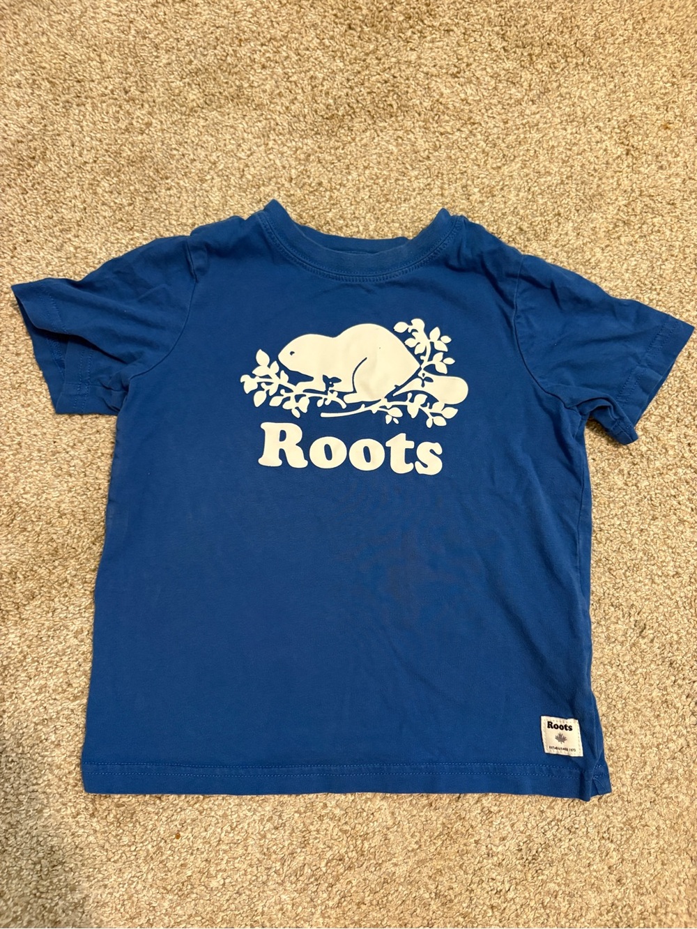 Roots Kids T-Shirt Tee 5T Blue